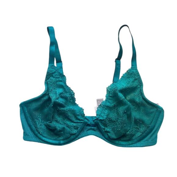 Auden Lace Underwire Bra Teal - Picture 1 of 7